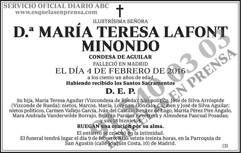 María Teresa Lafont Minondo